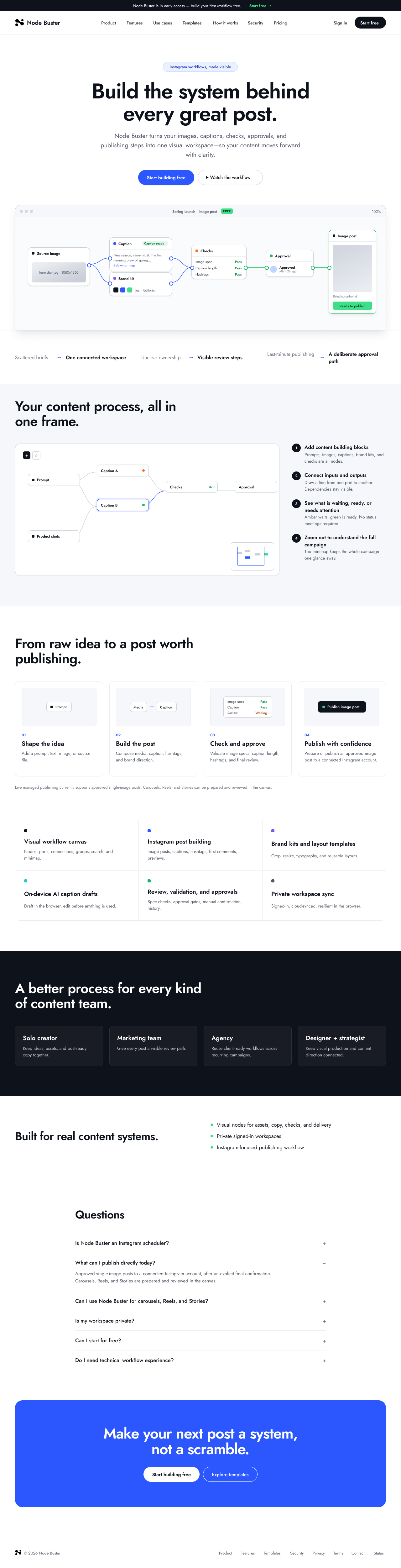Node Buster homepage